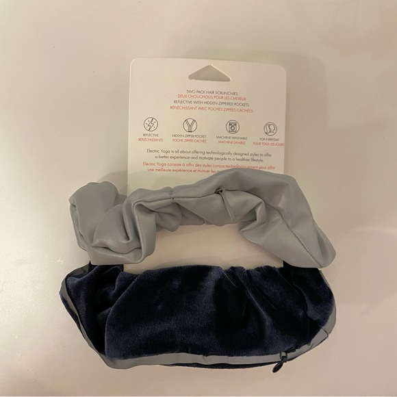 NWT Electric Yoga Reflective Scrunchies with Pockets - Picture 5 of 5